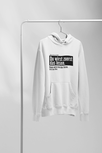 Du wirst zuerst das lesen.